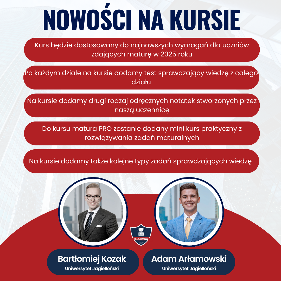 nowości na kursie