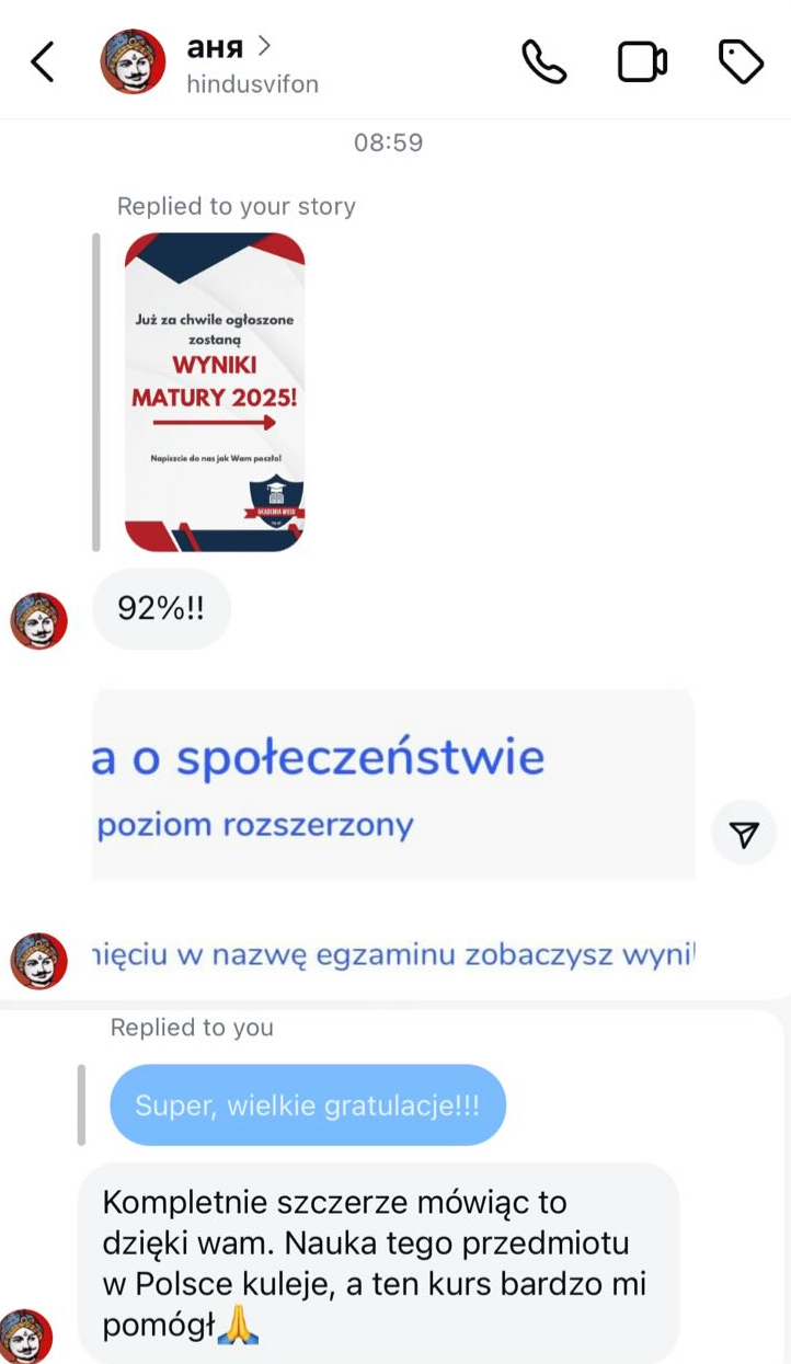 Opinia kursanta – Messenger