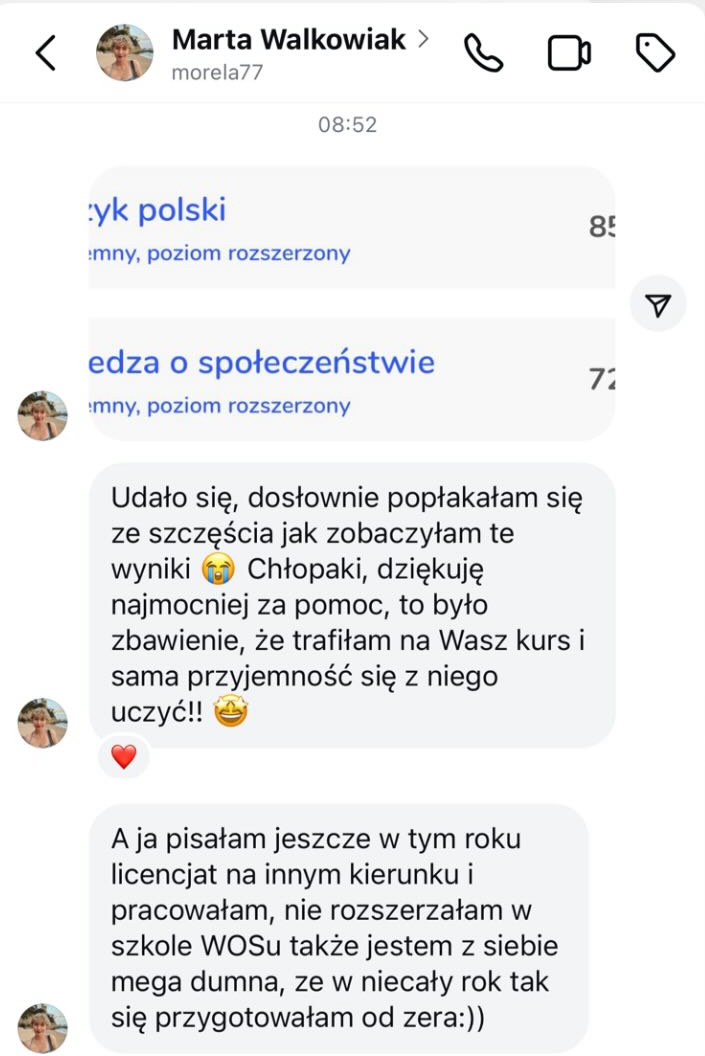 Opinia kursanta – Messenger