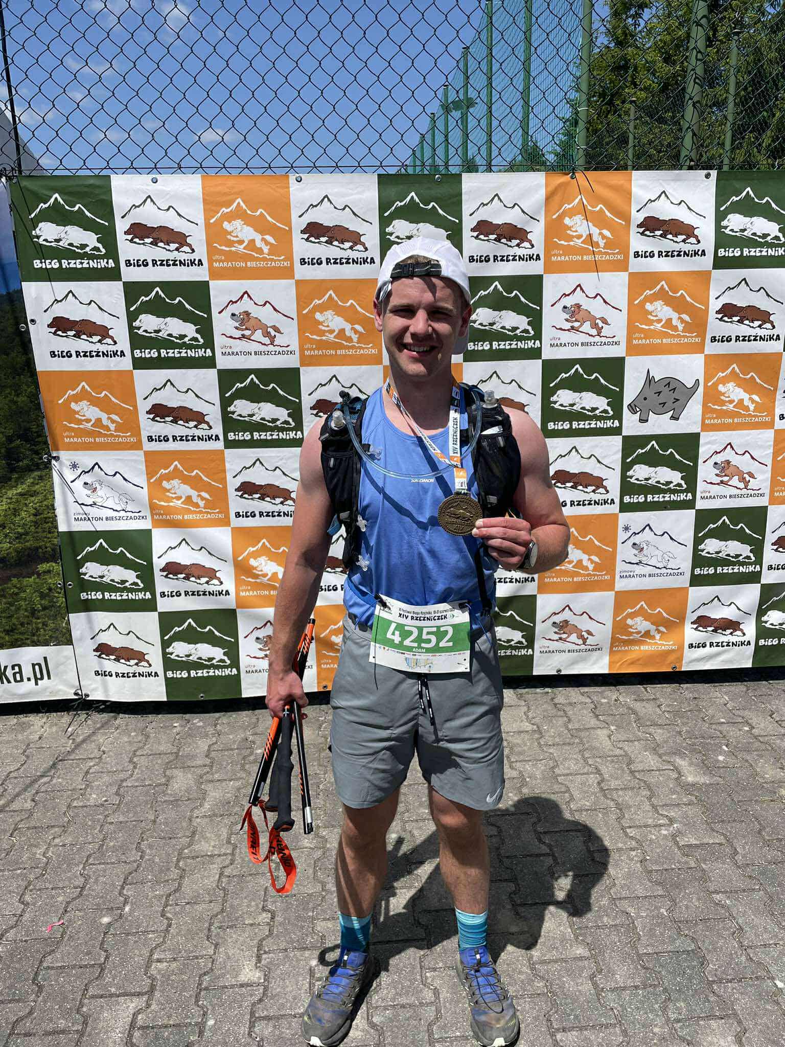 Adam na mecie ultramaratonu górskiego